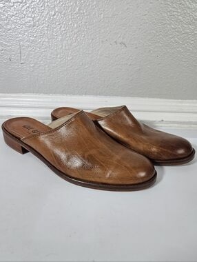 Rive Gauche Leather Mules Size 38